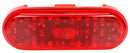 60 Series Red LED 2"x6" Oval Stop/Turn/Tail Light, Fit 'N Forget S.S. & Grommet Mount | Truck-Lite 60253R