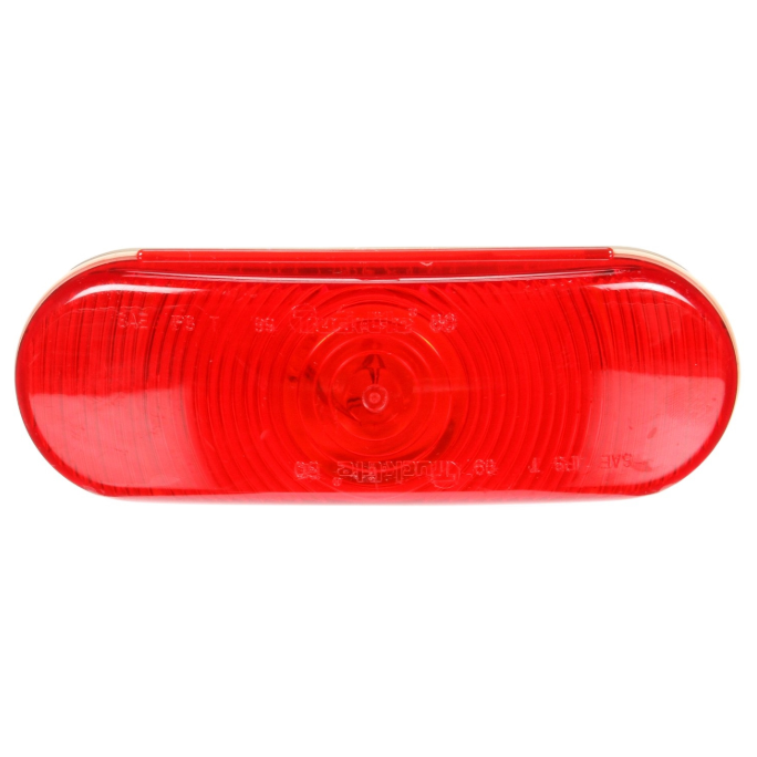 Red Incandescent 2"x6" Oval Stop/Turn/Tail Light, Grommet Mount | Truck-Lite 60283R