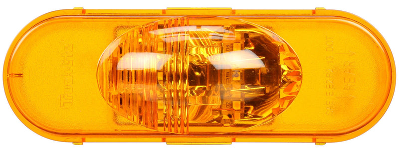60 Series Yellow LED Rectangular Side Turn Signal, Fit 'N Forget S.S. & Grommet Mount | Truck-Lite 60421Y