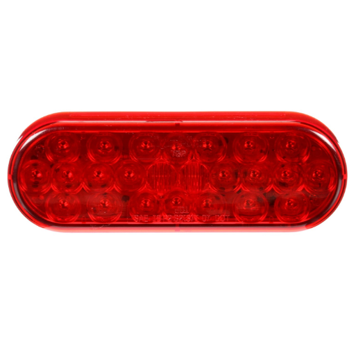 Signal-Stat 2"x6" Oval 24-LED Stop/Turn/Tail Light, PL-3 Connection for Grommet Type Mount | Truck-Lite 6050-3
