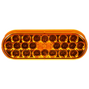 Signal-Stat Yellow LED 2"x6" Oval Front/Park/Turn Light, PL-2 & Grommet Mount | Truck-Lite 6050A