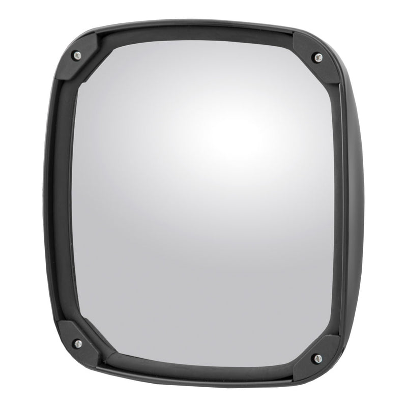 Aerodynamic 8" Black Plastic Convex Mirror Head (Fits 3/4" to 1-1/4" Tube) | Retrac 610875