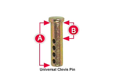 3/8" Universal Clevis Pin (Pack of 10) | 2008-6 Tectran