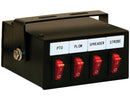 4 Function Backlit Pre-Wired Switch Box Fused With Relay And Circuit Breaker | Buyers Products 6391104