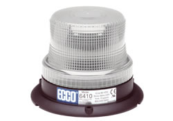 Low Intensity Clear Beacon Strobe Warning Light, 3 Bolt Mount | ECCO 6410C