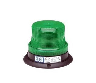 Low Intensity Green Beacon Strobe Warning Light, 3 Bolt Mount | ECCO 6410G