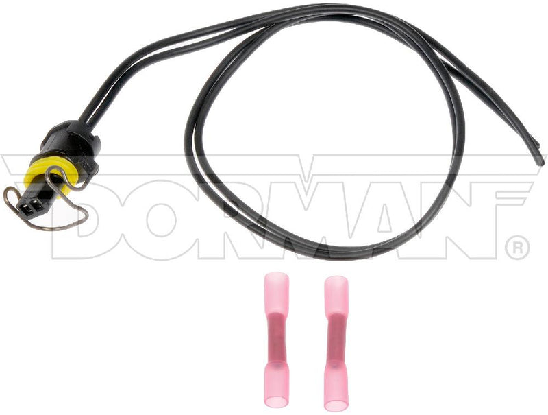 2 Wire Pigtail - Waterproof Male Connector With Female Terminals And Clip | 645-1001 Dorman - HD Solutions