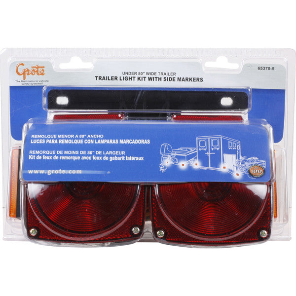 Red/Yellow Trailer Lighting Kit w/ Clearance Marker | Grote 65370-5