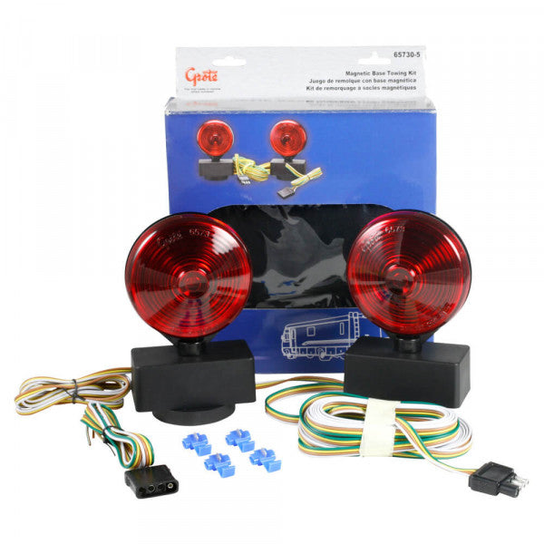 Red Magnetic Towing Kit | Grote 65730-5