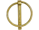 Yellow Zinc Plated Linch Pin With Ring for Utility Trailers, Cargo Trailers, Lawn Equipment | 66003 Buyers Products