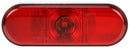 Super 66 Red LED 6" Oval Stop/Turn/Tail Light, Fit 'N Forget S. S. & Grommet Mount | Truck-Lite 66250R