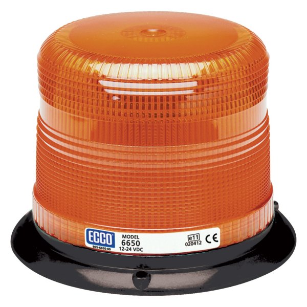 Low Profile Amber Beacon Strobe Warning Light, 3 Bolt Mount | ECCO 6650A