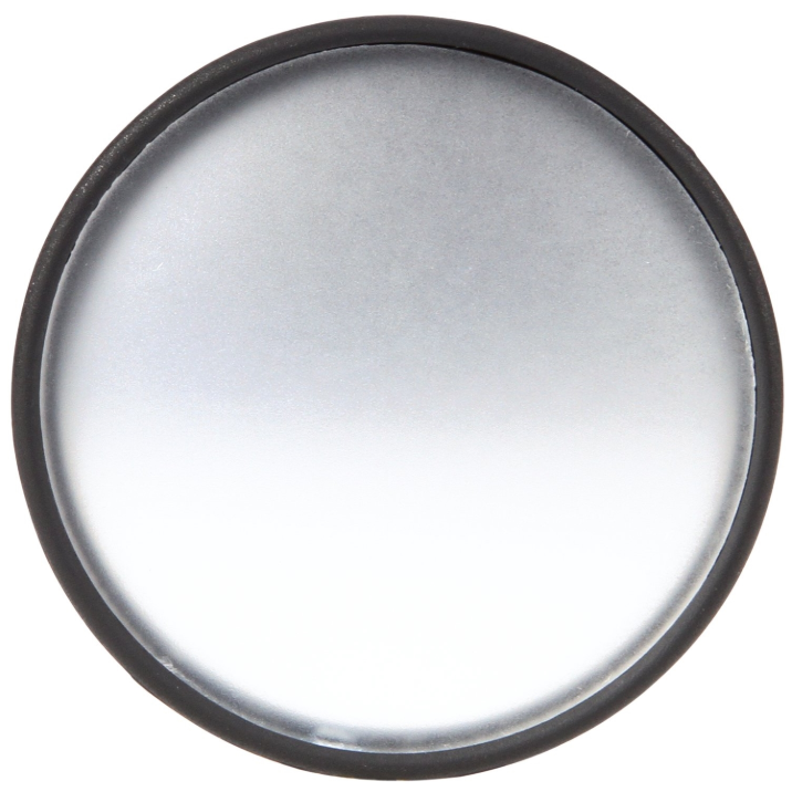 Signal-Stat 2" Round Black Plastic Stick-On Convex Mirror, Universal Mount | Truck-Lite 7038