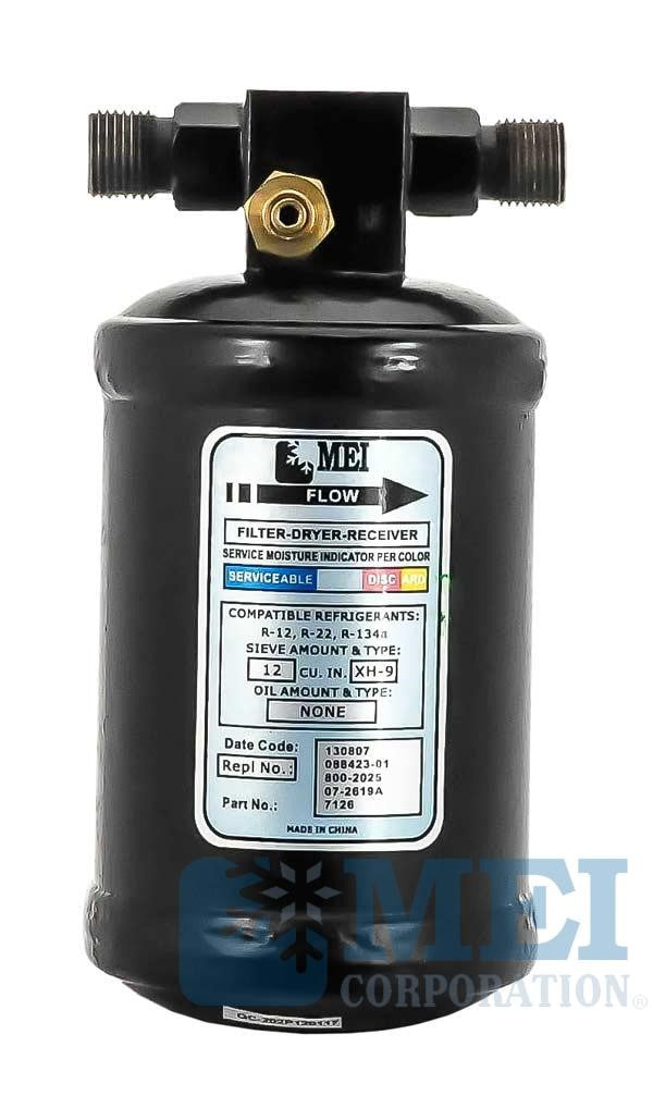 6.5" Steel A/C Reciever Drier for Red Dot - Multi Fit Applications, 3" Diameter | MEI/Air Source 7127