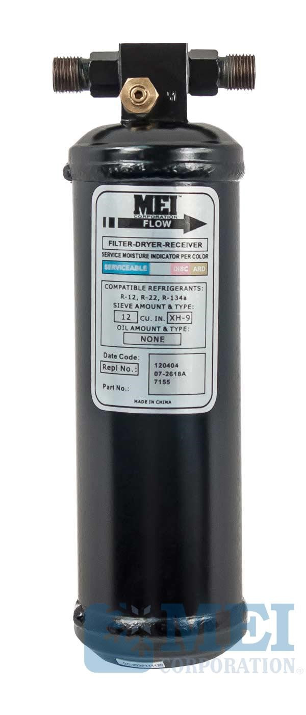 10" Steel A/C Receiver Drier for Red Dot - Multi Applications, 2.75" Diameter | MEI/Air Source 7155