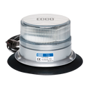 Low Profile Amber Beacon Strobe Warning Light, Clear Lens & 3 Bolt Mount | ECCO 7160CA