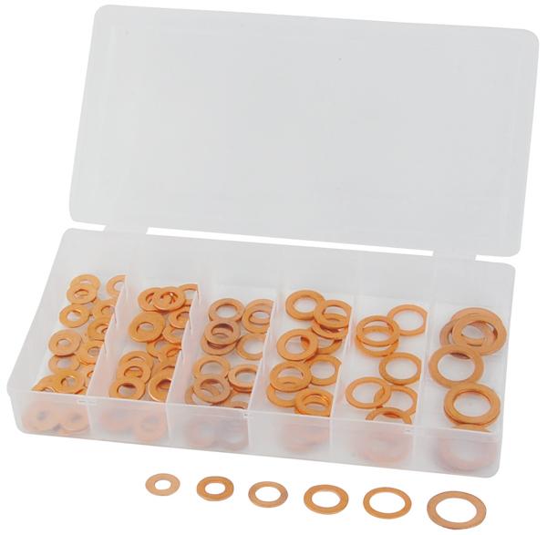 110pc SAE Copper Washer Assortment | 359 ATD Tools