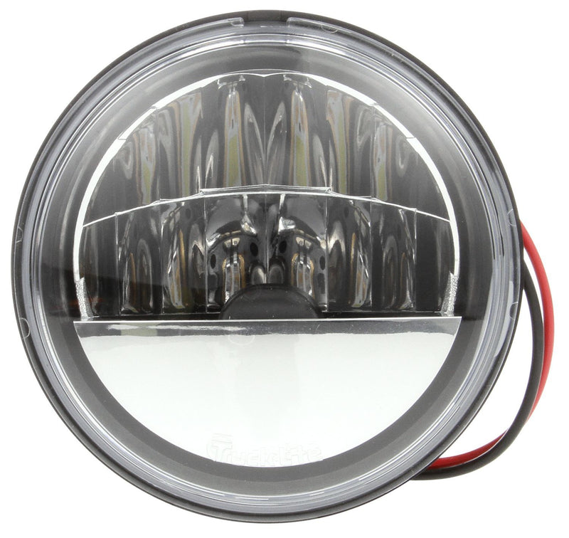 4" Round Clear Polycarbonate Auxiliary Lamp, Hardwired & Grommet Mount | Truck-Lite 80275