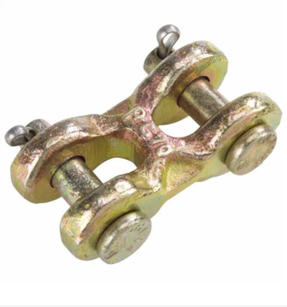 7/16-1/2 Yellow Zinc Transport (G70) Double Clevis Link | 8057635 Peerless - Security Chain