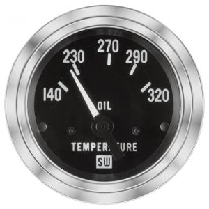 Deluxe Oil Temp Gauge, 140-320 °F | 82308 Stewart Warner