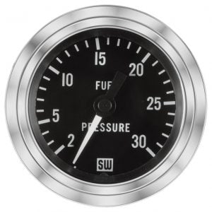 Deluxe Fuel Pressure Gauge, 10-200 PSI | 82320 Stewart Warner