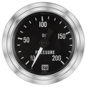 Deluxe Oil Pressure Gauge, 10-200 PSI | 82324 Stewart Warner