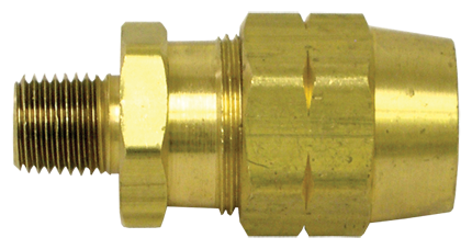 Reusable Male Hose Connector without Spring Guard (Pack of 10) | Tectran 105