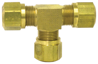 Air Brake Union Tee Fitting for 3/4" Nylon Tubing | Tectran 1364-12