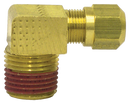 3/8" Thread 90 Degree Elbow Male Connector Fitting for 1/4" Air Brake Nylon Tubing (Pack of 10) | Tectran 1369-4C