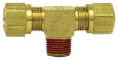 1/4" Male Branch Tee Fitting for 3/8" Air Brake Nylon Tubing (Pack of 10) | Tectran 1372-6B