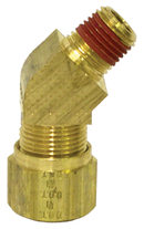 1/4" Thread 45 Degree Elbow Fitting for 1/2" Air Brake Nylon Tubing (Pack of 5) | Tectran 1374-8B