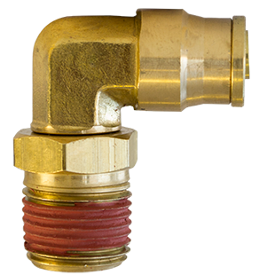 3/4" Tube to 1/2" Pipe Thread D.O.T. Push Lock Swivel Male Elbow Fitting for Nylon Tubing | PL136912D Tectran