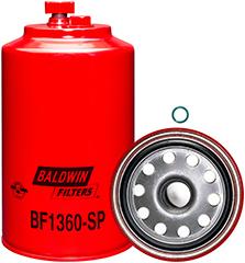 Fuel/Water Separator Spin-on with Drain and Sensor Port | BF1360SP Baldwin