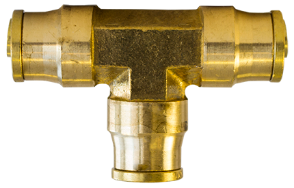 1/2" Tube D.O.T. Push Lock Union Tee Fitting for Nylon Tubing (Pack of 5) | PL1364-8 Tectran