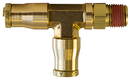 1/4" Tube to 1/4" Pipe Thread D.O.T. Push Lock Swivel Male Run Tee Fitting for Nylon Tubing (Pack of 10) | PL1371-4B Tectran