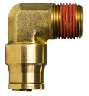 3/16" Tube to 1/8" Pipe Thread D.O.T. Push Lock Male Elbow Fitting for Nylon Tubing (Pack of 10) | PL1315-3A Tectran