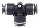 1/4" Tube DOT Composite Push Lock Union Tee Fitting (Pack of 10) | QL1364-4 Tectran