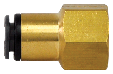 1/4" Pipe to 1/4" Tube Female Connector D.O.T. Composite Push Lock Fitting (Pack of 10) | QL1366-4B Tectran