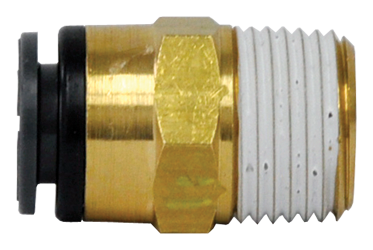 1/8" Tube to 1/8" Thread Composite Push Lock Male Connector Fitting (Pack of 10) | Tectran QL1368-2A