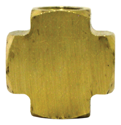 Brass Extruded 1/8" Cross Fitting (Pack of 10) | Tectran 102A