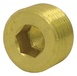 1/8" Countersunk Hex Head Plug (Pack of 10) | Tectran 118A