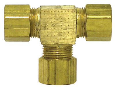 1/8" Compression Fitting Union Tee (Pack of 10) | Tectran 64-2