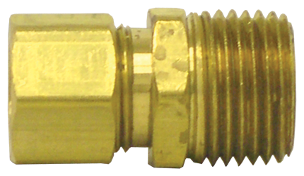 1/2" Tube to 1/4" Pipe Male Connector Compression Fitting (Pack of 5) | 68-8B Tectran