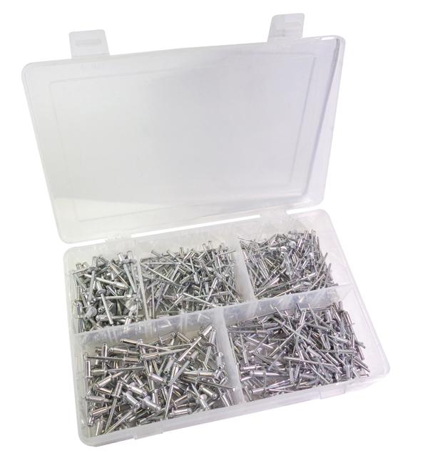 500 Pc. Aluminum Blind Rivet Assortment | 346 ATD Tools