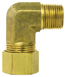 1/2" Tube to 3/8" Pipe Male Elbow Connector (Pack of 5) | 69-8C Tectran