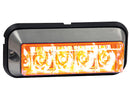 5" 4-LED Amber Raised Strobe Light for Work trucks, Trailers | 8891004 Buyers Products