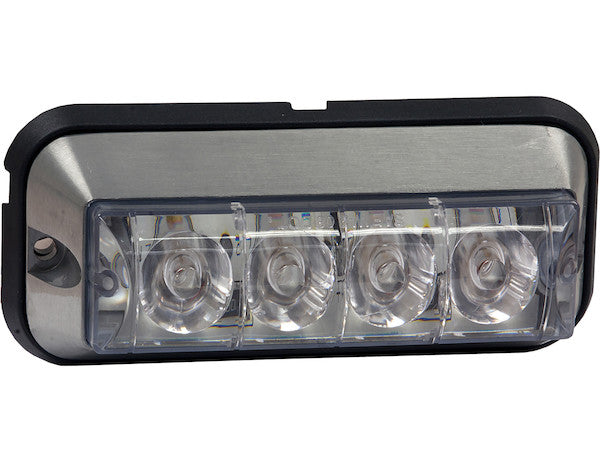 Clear Raised 5 Inch LED Strobe Light | Buyers Products 8891006