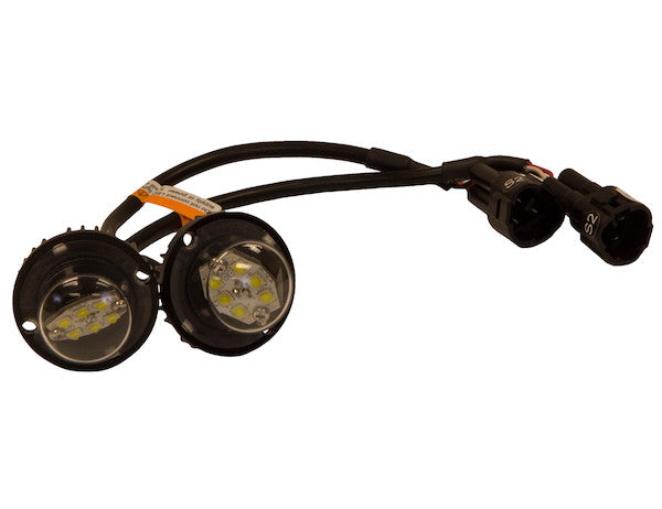 15 Foot Clear Bolt-On Hidden Strobe Kits With In-Line Flashers With 6 LED | Buyers Products 8891215