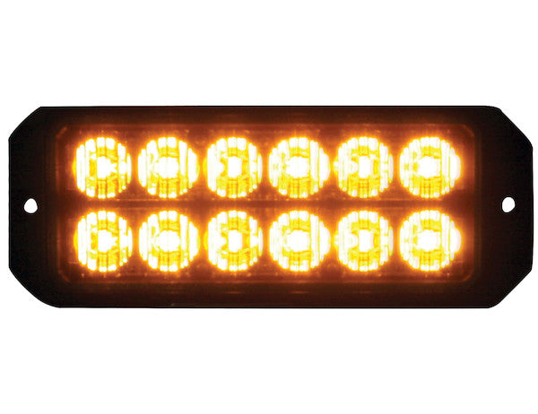 Amber Dual Row 5 Inch LED Strobe Light | Buyers Products 8891700