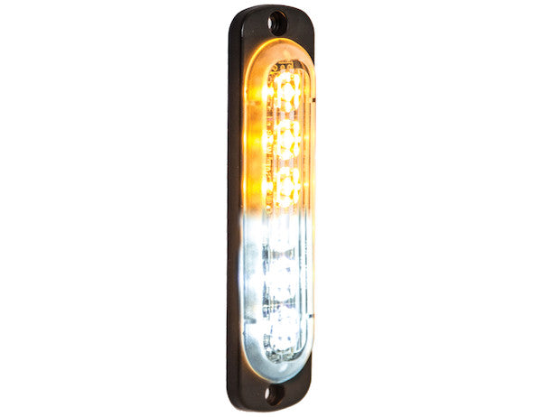 Thin 4.5 Inch Amber/Clear Vertical LED Strobe Light | Buyers Products 8891912